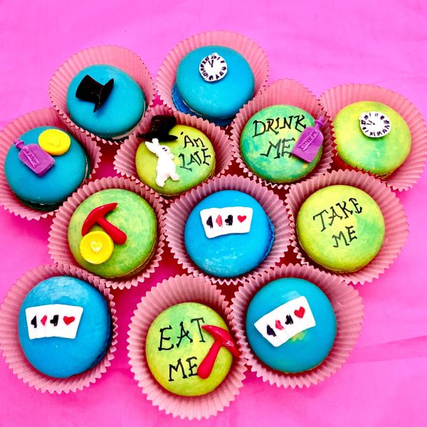 Custom assortment of 12 designer French macarons from Sweet Valley.