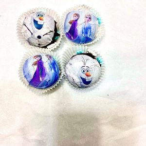 Custom cocoa bombs in various flavors for dessert or favors