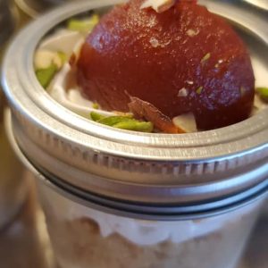 Set of 6 individually packed 4oz cake jars by Blissful Bites.