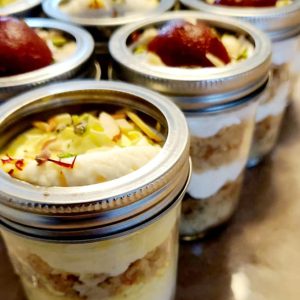 Set of 6 individually packed 4oz cake jars by Blissful Bites.