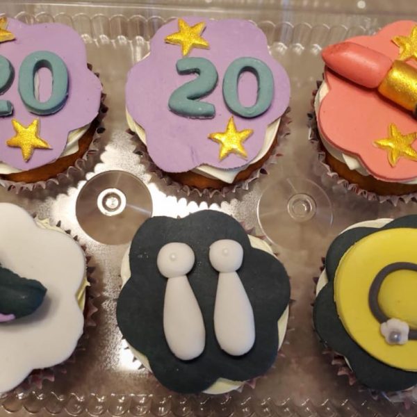 Custom cupcakes by Blissful Bites, beautifully themed