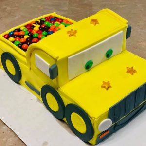 Custom-made theme and sculpted cakes by Blissful Bites.