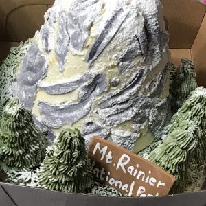 Custom 3D cake with various flavors, delivery only.