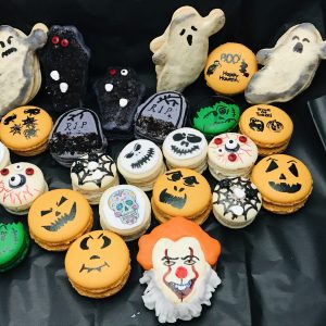 Custom assortment of 12 designer French macarons from Sweet Valley.