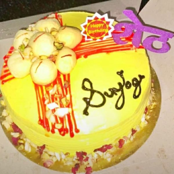Signature Rasmalai Cake by Aishwarya, a unique blend of freshness and sweetness with nuts.