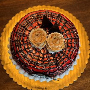 Custom-made cake with unique design and flavor by Aishwarya