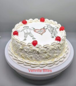 White Forest Cake by Vennila White Forest cake by Vennila Bites, a delicious dessert