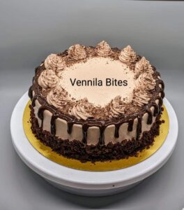 Vennila Bites Chocolate Cake Chocolate cake from Vennila Bites, a delicious dessert.