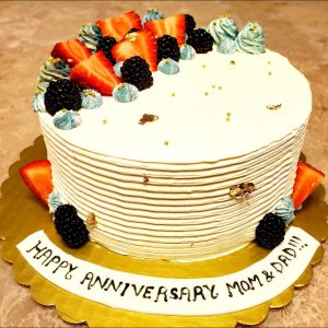 Fruit Cake by Blissful Bites with real fruit pulp and frosting