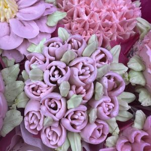 Cupcake Bouquet with buttercream flowers by Sweet Valley