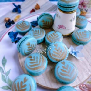 A box of 12 colorful macarons by P.D. Zee