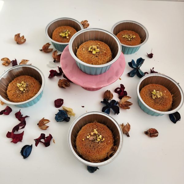 Dozen Egyptian Kunafas by P. De. Zee made with phyllo dough and nuts