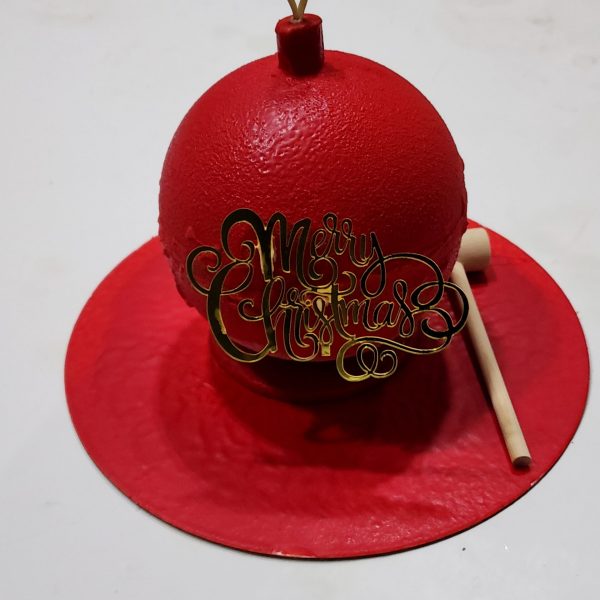 Festive Pinata Cake with mousse filling and cake topper
