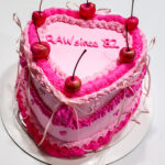 Timeless Vintage Heart Cakes 8"