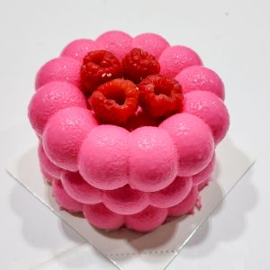 Festive Bento Mousse Cakes with fresh berries by SilkyCakes