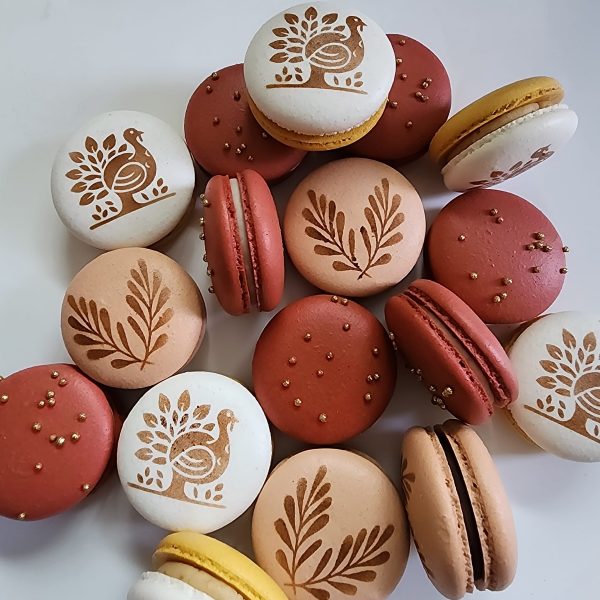 Exquisite Thanksgiving macarons in 6 festive flavors by P.D. Zee