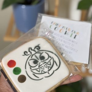 Set of 4 paint your own Halloween cookies, undecorated