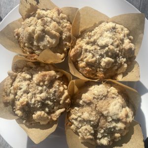 Bulk pack of 6 warm, fragrant cinnamon muffins with a sweet swirl.