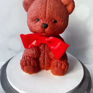3D Teddy Bear chocolate cake with a delicious filling, serves 8-12