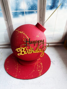 Variation-7 | Customizable Showstopper Chocolate Pinata Cake Showstopper cake with sparkler, customizable, chocolate pinata