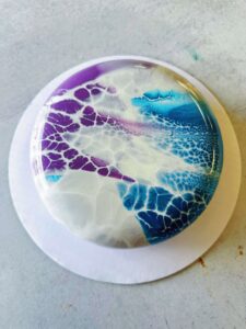 Variation-2 | Mystic Veil Glazed Custom Cake Mystic Veil Glazed Custom Cake with celestial design