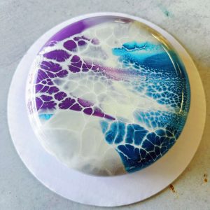Mystic Veil Glazed Custom Cake with celestial design