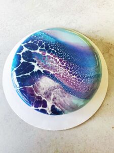 Mystic Veil Glazed Custom Cake Mystic Veil Glazed Custom Cake with celestial design