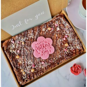 Mothers Day Brownie Slab