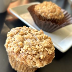 Cinnamon Banana Flaxseed Cake