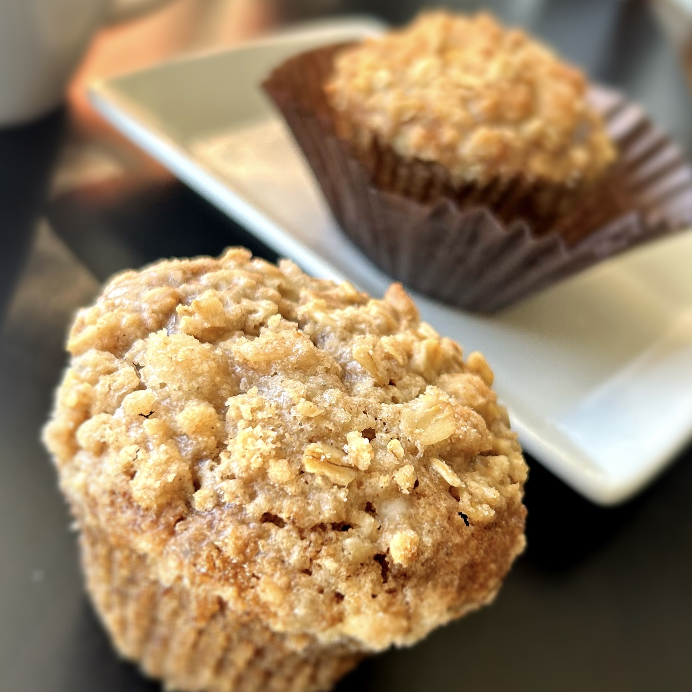 Cinnamon Banana Flaxseed Cake
