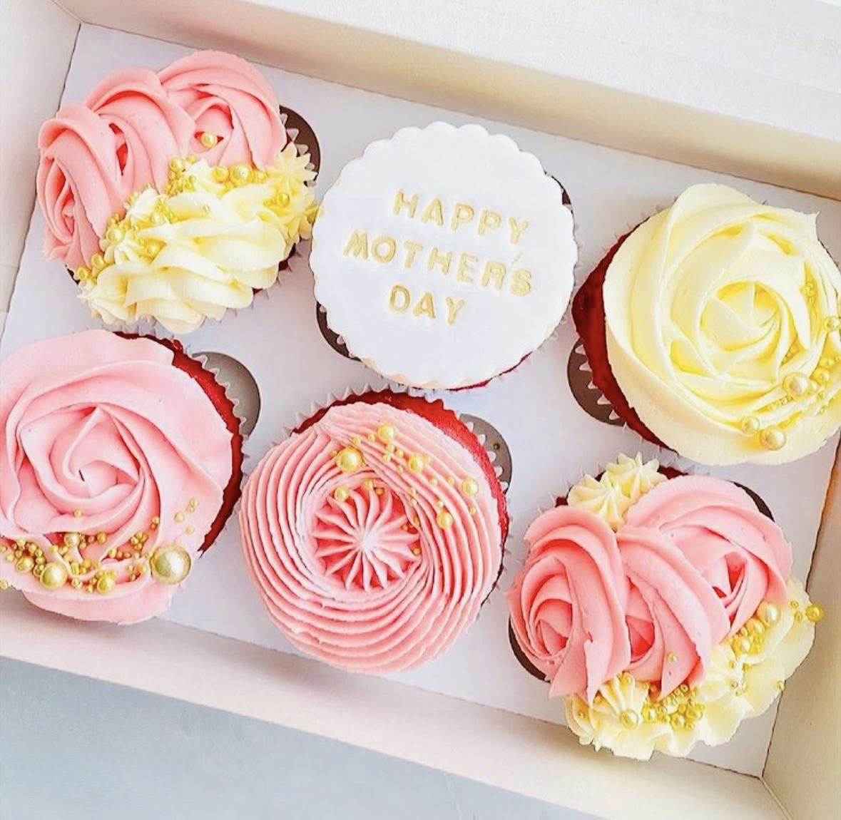 Cupcake Set of 6 for Mother's Day (Option 2)