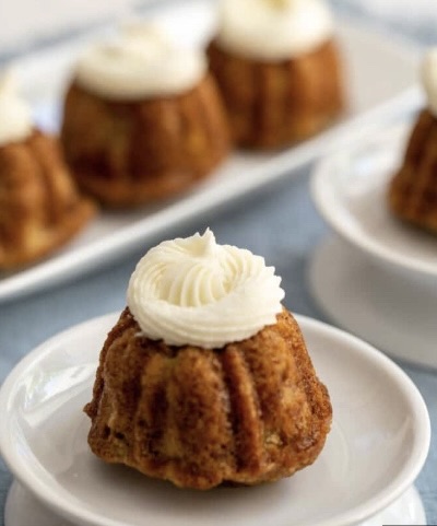 Gluten Free Mini Bundt Cakes 2 inch round