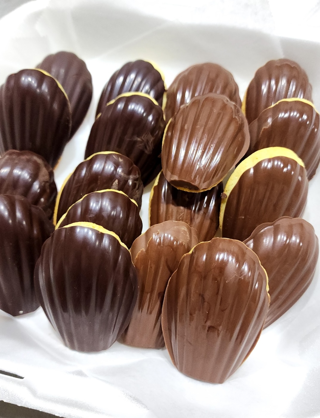 Coated Madeleines