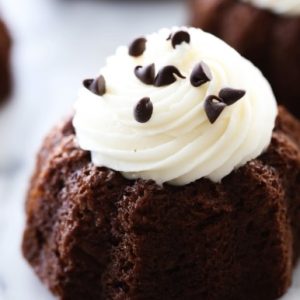 Mini Bundt Cakes 2 inch round