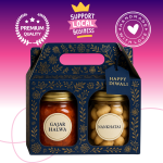 2 Jar Gift Pack – Gajar Halwa and Nankhatai