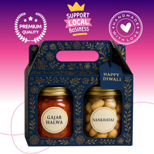2 Jar Gift Pack – Gajar Halwa and Nankhatai