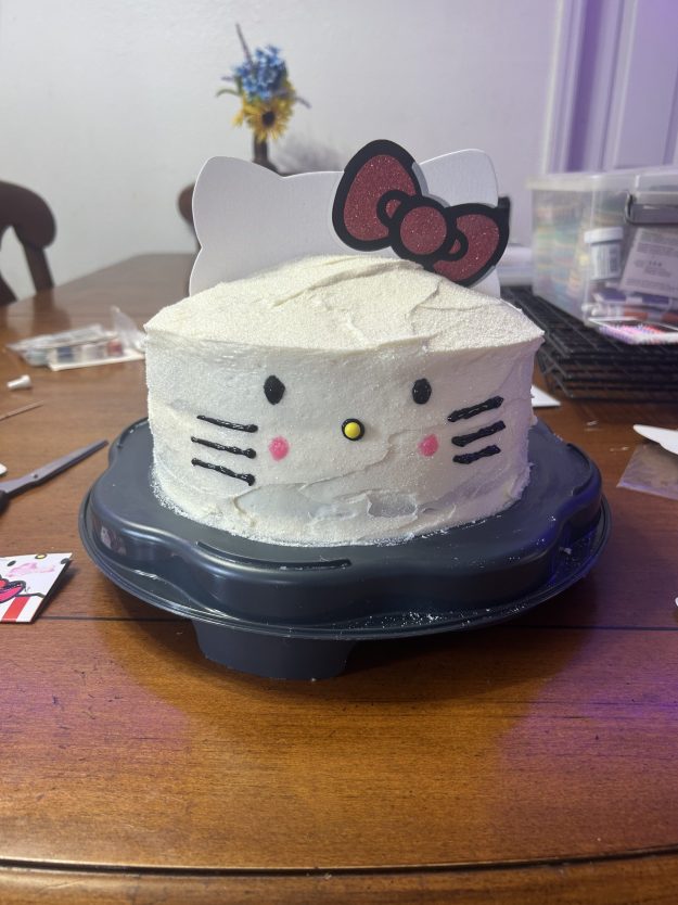 9in round simple cake